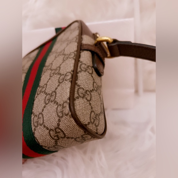 GUCCI GG Supreme GG Web Ophidia Crossbody Bag SOLD - Picture 13 of 14